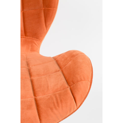 Zuiver OMG Velvet Eetkamerstoelen Oranje - Set van 2 - vtwonen shop