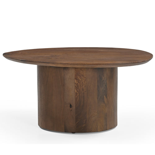 Giga Meubel Salontafel Nara - Organisch Donkerbruin Hout - 80x55x38cm