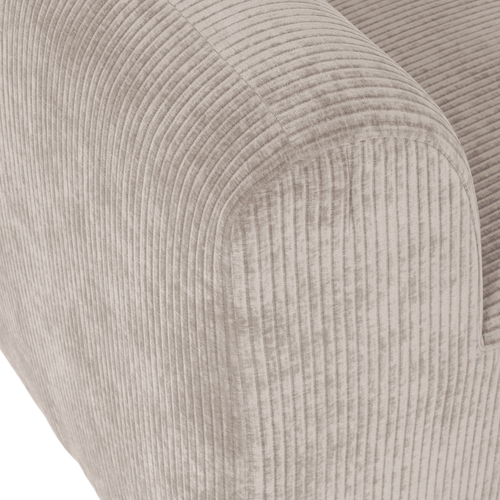 WOOOD eetbank 164 cm rugleuning Mojo Base - Rib - Ecru - 83x164x76
