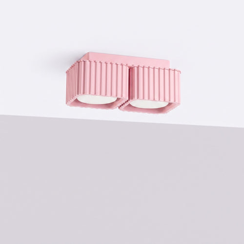 Sollux Lighting Plafondlamp RIFF 2 roze Gx53 - 20,5x10x8cm
