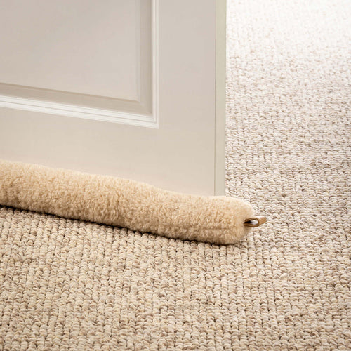 LOTUS - tochtstopper 90x8x7 cm - teddystof - beige - vtwonen shop