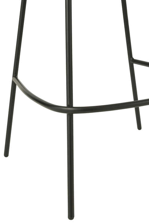 J-Line barstoel - ijzer - beige/zwart