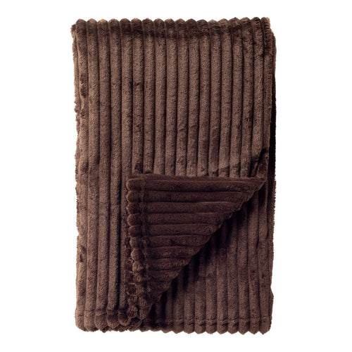 Dutch Decor - VOORDEELSET - 3-delig - Mart & Marthy - 2 sierkussens 45x45 cm - 1 plaid 140x180 cm - bruin - vtwonen shop