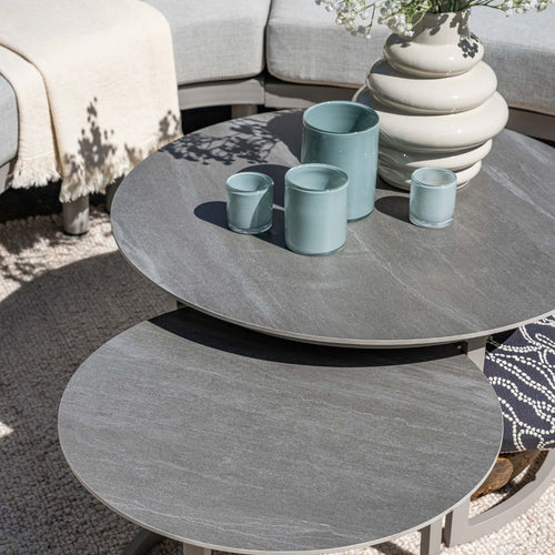 Garden Impressions Loungetafel Monte carlo Ø80xH40 cm - taupe