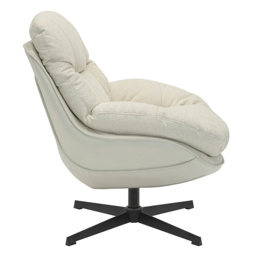 Giga Meubel Fauteuil Leonne - Stof/Metaal - Beige - vtwonen shop