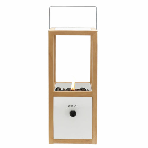Cosi Fires - Cosiscoop Urban white - gaslantaarn - 20 x 20 x H 49,3 cm - vtwonen shop