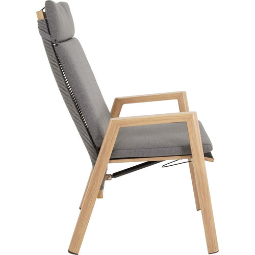 Lesli Living bistrostoel Acari - grijs - 59x65,5x112cm - set van 2