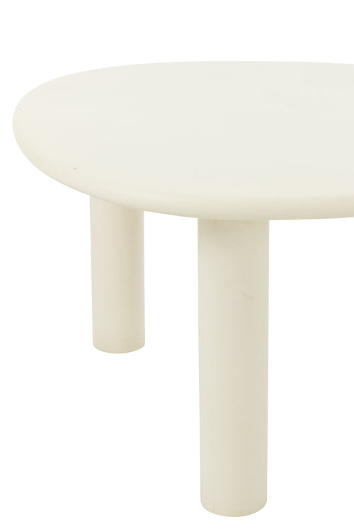 J-Line bijzettafel Bali - hout - wit - medium - vtwonen shop