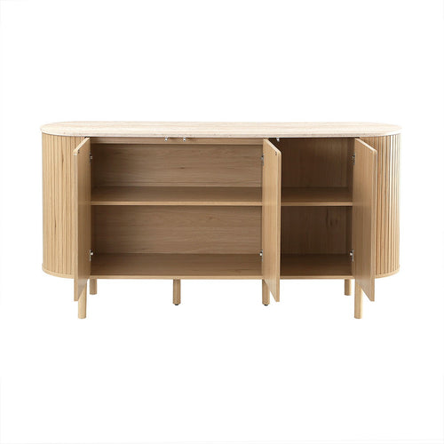 Calicosy - Dressoir HELIOS - licht hout 160x40x80 cm