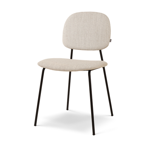 Nolon Jasmijn Eetkamerstoel Beige Melange - Zwart - vtwonen shop