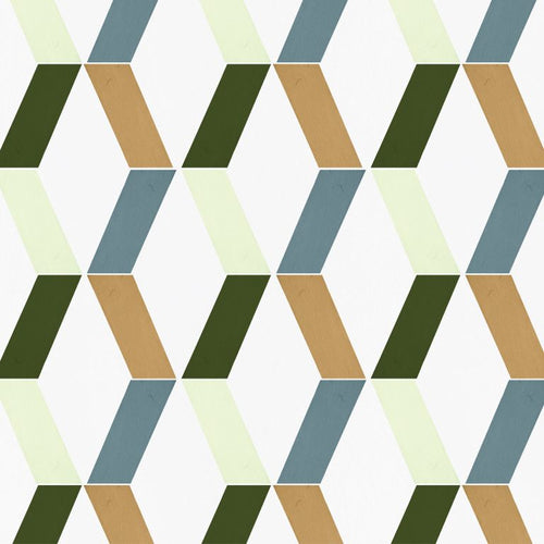 Catchii Behang Zigzag Franky wit multi - vtwonen shop