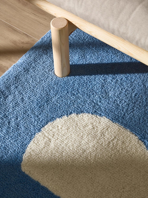 benuta kindervloerkleed Lumi - blauw - 120x170 cm