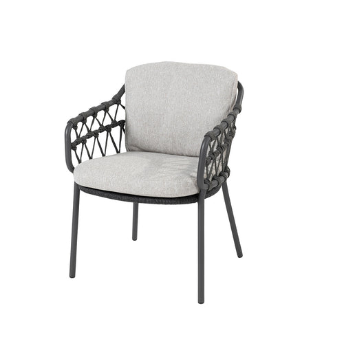 4 Seasons lounge dining stoel Calpi antraciet