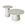 Furnhouse salontafel set Tango - Zwart - Ø 45/80 cm