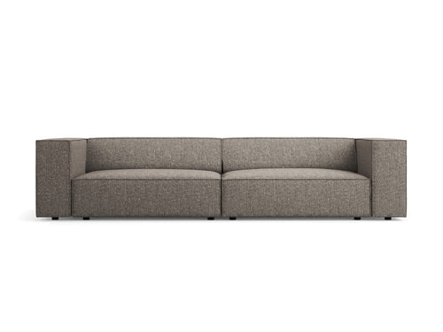Cosmopolitan Design Bank Arendal 4-zits, chenille, grijs - 102x244x70cm
