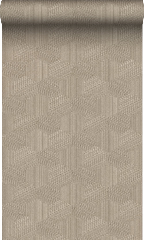 Origin Wallcoverings behang grafisch 3D motief beige - 50 x 900 cm - 347994 - vtwonen shop