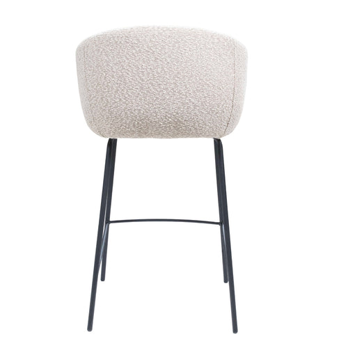 Giga Meubel Barstoel Lova - Stof/Metaal - Taupe - Set van 2 - vtwonen shop