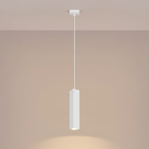 Sollux Lighting Hanglamp RAYO 1 wit - 8x8x118cm