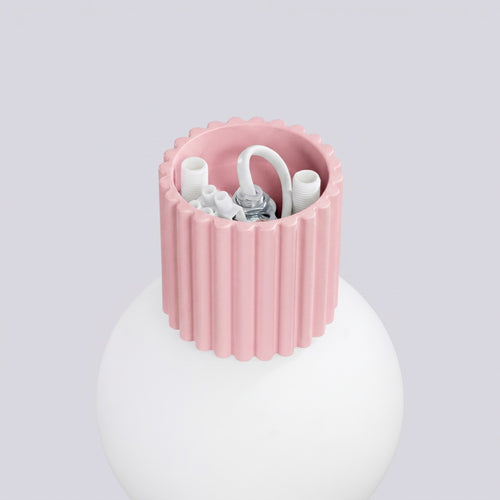Sollux Lighting Wandlamp HALO roze IP44 - 12x17x12cm