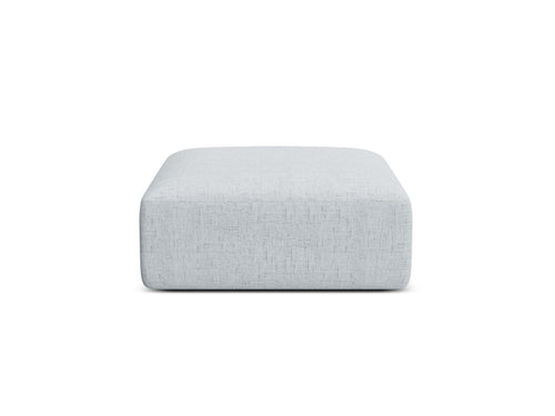 Cosmopolitan Design Poef Campi structurele stof lichtgrijs - 90x90x40cm