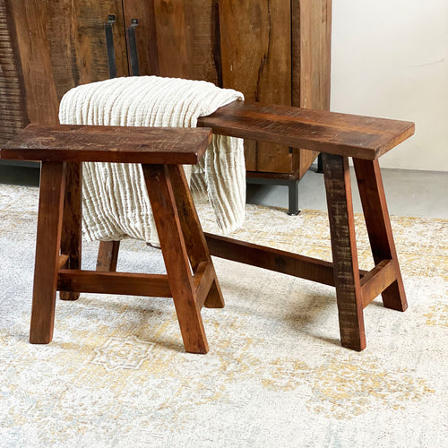 Raw Materials bankje - Bruin - Large - vtwonen shop