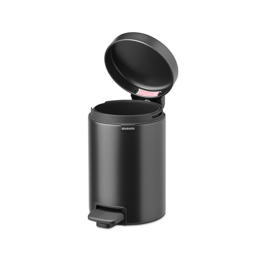 Brabantia NewIcon Pedaalemmer, 3 liter, kunststof binnenemmer - Confident Grey