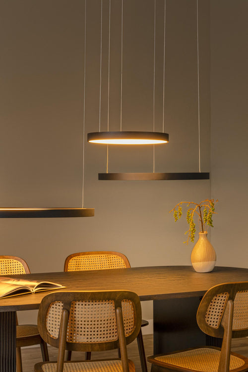 Lucide hanglamp VIDAL - Geïntegreerde LED - Zwart - vtwonen shop