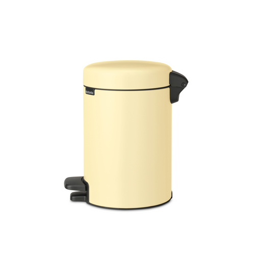 Brabantia NewIcon Pedaalemmer, 3 liter, kunststof binnenemmer - Mellow Yellow