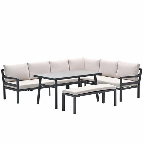 Garden Impressions lounge dining set Markus - desert sand 4-delig - vtwonen shop
