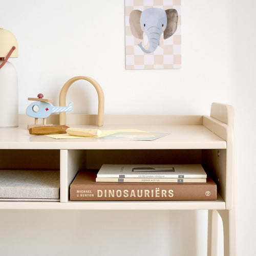 Petite Amélie Kinderbureau en stoel Lune beige - MDF - beige