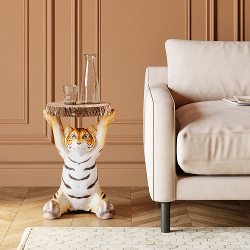Kare Design Bijzettafel Animal tijger - vtwonen shop