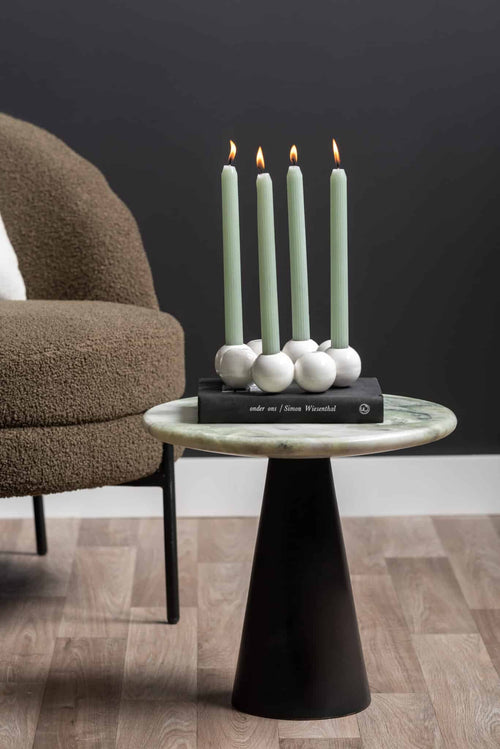 Leitmotiv bijzettafel Force - groen - Ø40cm - vtwonen shop