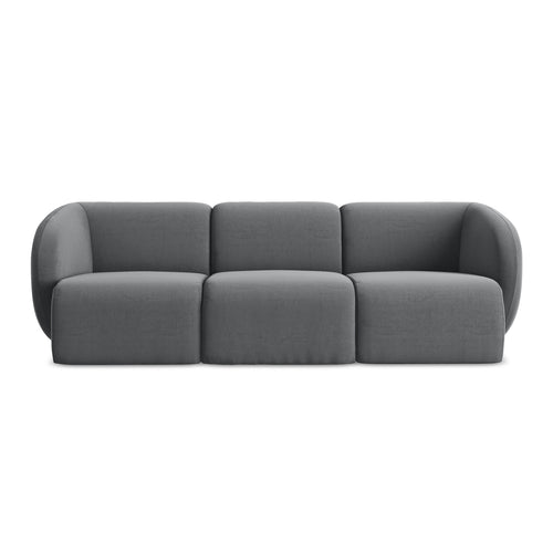 LaMiaSofa 3-zits bank Cervo - velours - staal - 244x94x75