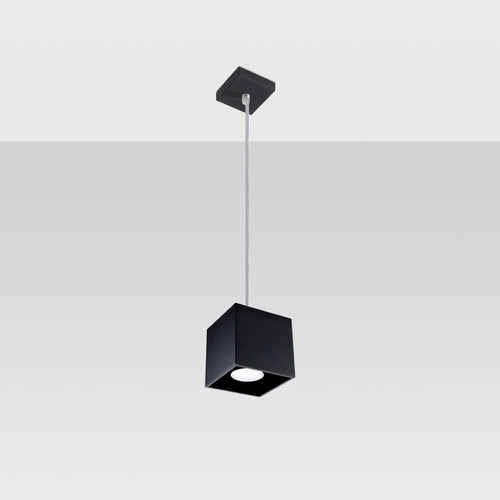 Sollux Lighting Hanglamp QUAD 1 zwart - 10x10x110cm