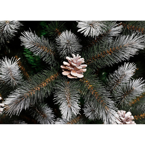 Black Box Trees Pittsfield Kunstkerstboom met LED Verlichting - H215 x Ø117 cm - Groen Frosted