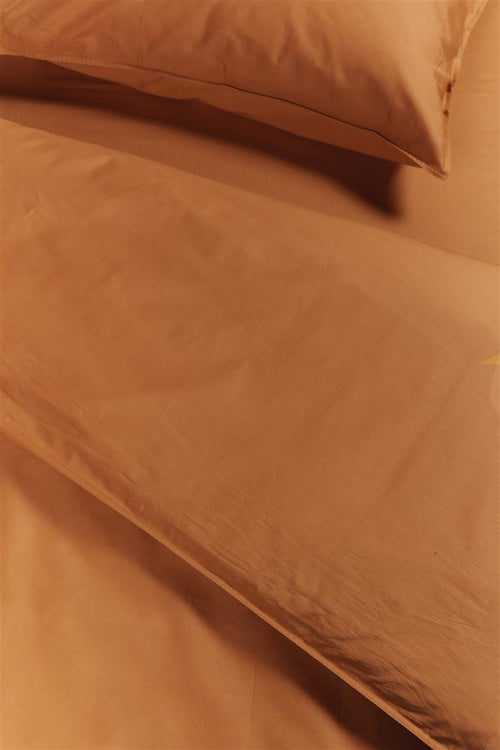 Ambiante dekbedovertrek Cotton Uni - 140x200/220 cm - oranje - vtwonen shop