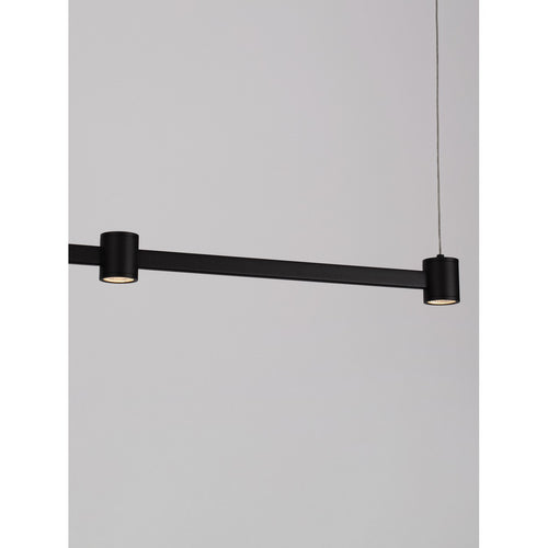 Nova Luce PUIZE Hanglamp voor aan het plafond, Sandy Black Triac dimbare LED 24W 2316lm 3000K