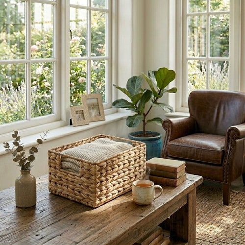 Calicosy - Opbergmand Woonkamer - Beige - 19x28x13 cm