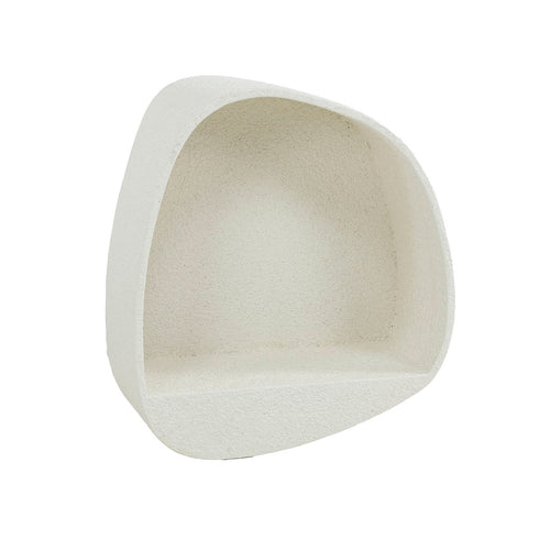 Giga Meubel Wandschap Stone Breed - Wit Marmer - 43x21x48cm - vtwonen shop