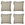 Madison sierkussen Rae - groen - 50x50x10cm - set van 4