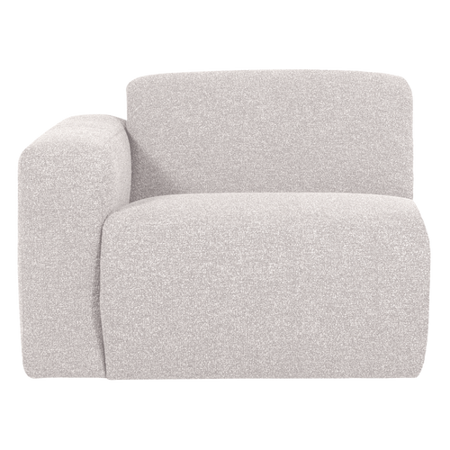 WOOOD 1-zits bank arm links Mojo Base - Bouclé - Ecru - 74x105x97