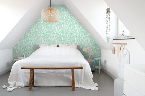 ESTAhome behang koraal mintgroen en wit - 50 x 900 cm - 131012 - vtwonen shop