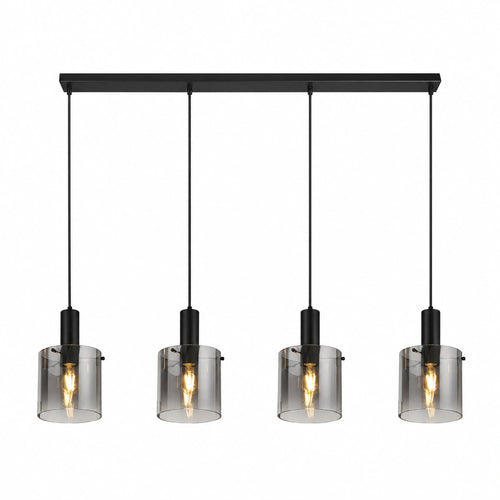 Searchlight hanglamp Sweden - 4 lichts - 142  x 150   cm - zwart