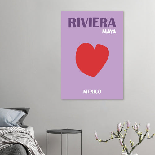 Artfulprints  Mexico - Riviera Maya   poster A4 21x29.7 cm - vtwonen shop