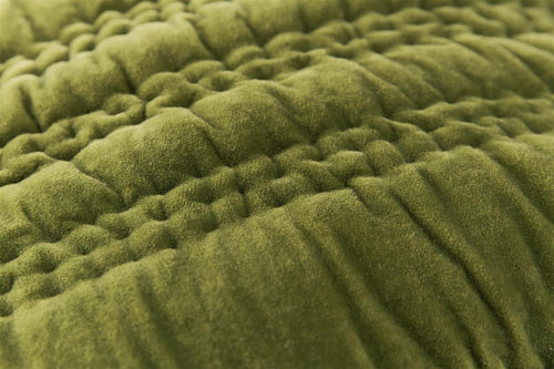 KAAT Amsterdam decoratiekussen Quilta - 43x43 cm - olijfgroen - vtwonen shop