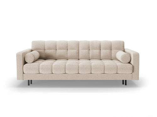 Cosmopolitan Design Slaapbank met opbergdoos Bali 3-zits, boucle beige - 84x222x105cm