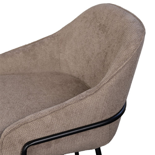 Giga Meubel Barstoel Maxime - Stof - Taupe - Set van 2 - vtwonen shop