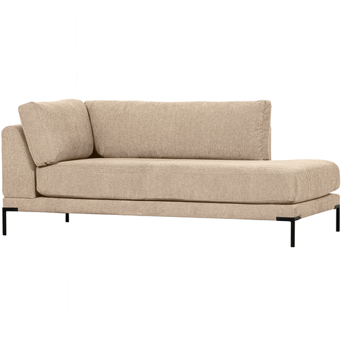 vtwonen lounge bank element rechts Couple - Polyester - Naturel Melange - 89x100x200 - vtwonen shop