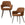 WOOOD eetkamerstoelen Jenny - Polyester - Naturel - Set van 2