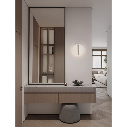 Nova Luce NALU Inbouw wandlamp Sandy Black, witte Triac dimbare LED 15W 900lm 3000K
